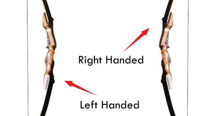 Left handed vs right handed bow