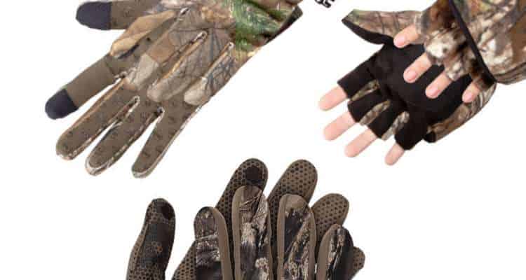 3 pairs of bowhunting gloves